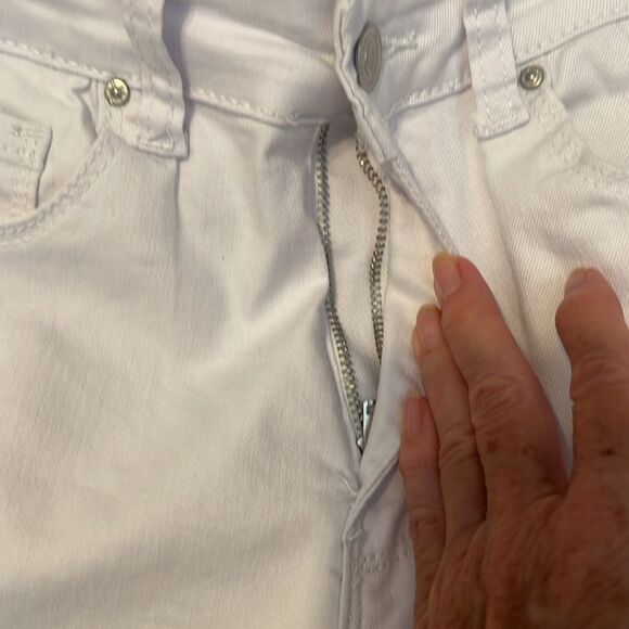 Wax Jean Collextion women’s size 5/27 white stretch skinny jeans EUC - Picture 3 of 13